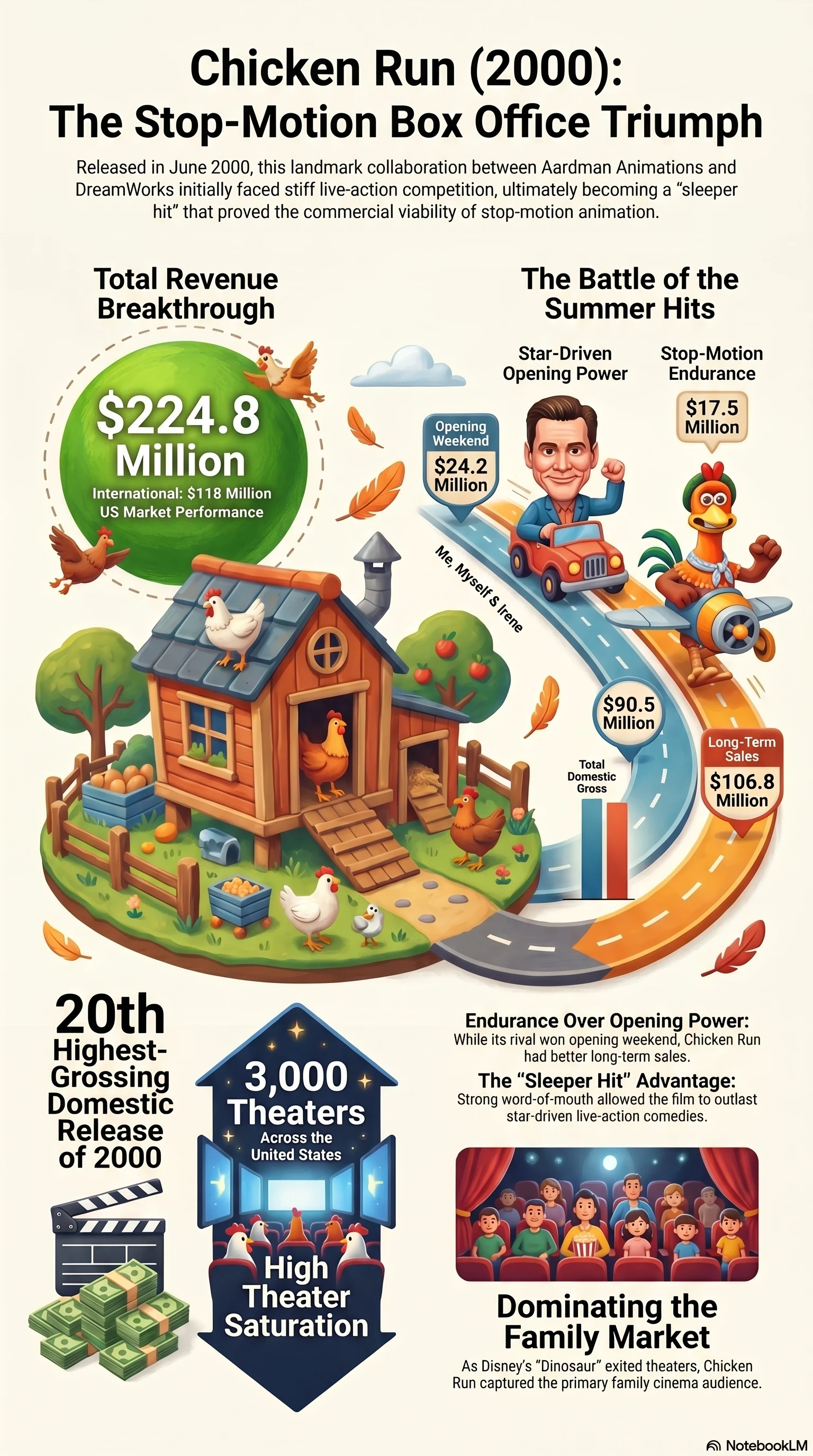 Chicken Run (2000) — Movie Infographic