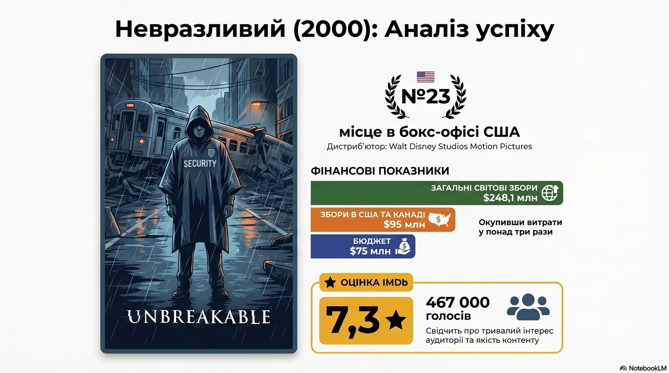 Невразливий (2000) — Оцінки глядачів та касові збори