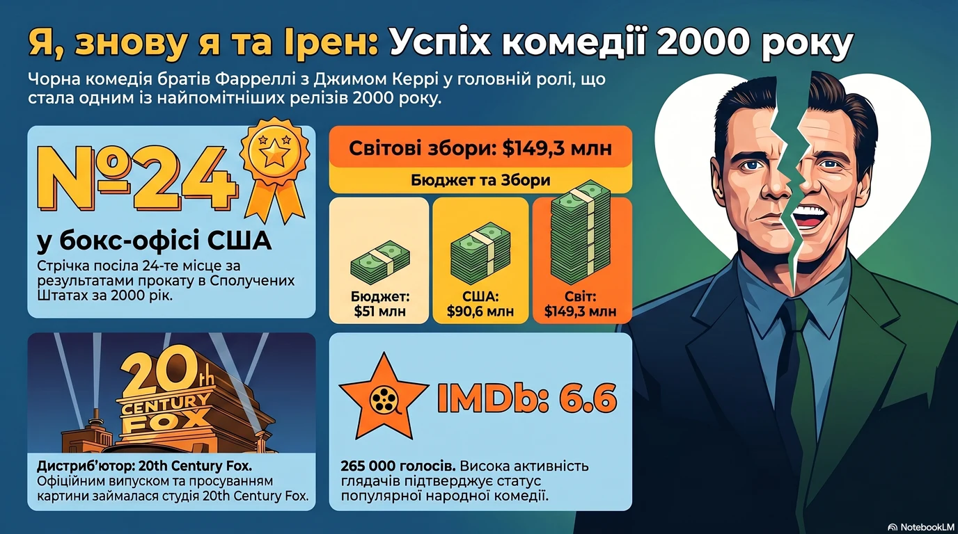 Я, знову я та Ірен (2000) — Оцінки глядачів та касові збори