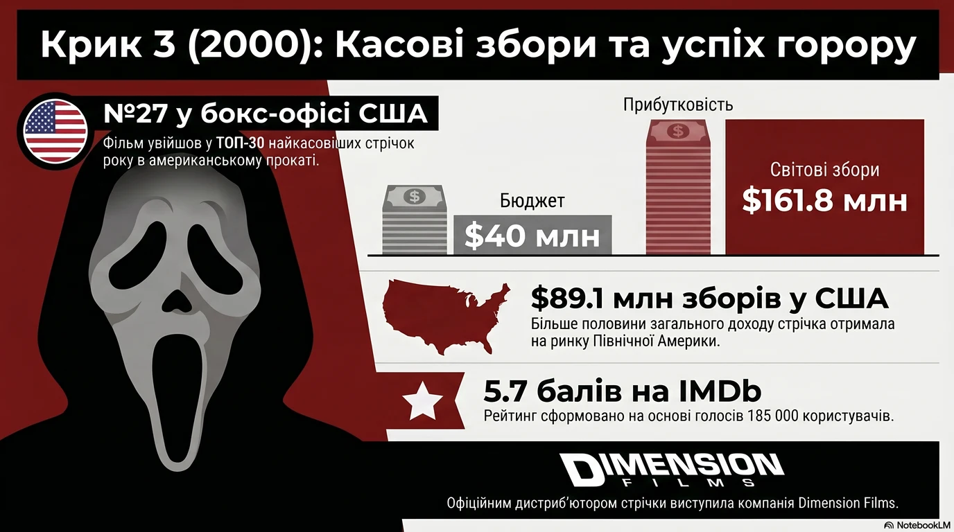 Крик 3 (2000) — Оцінки глядачів та касові збори