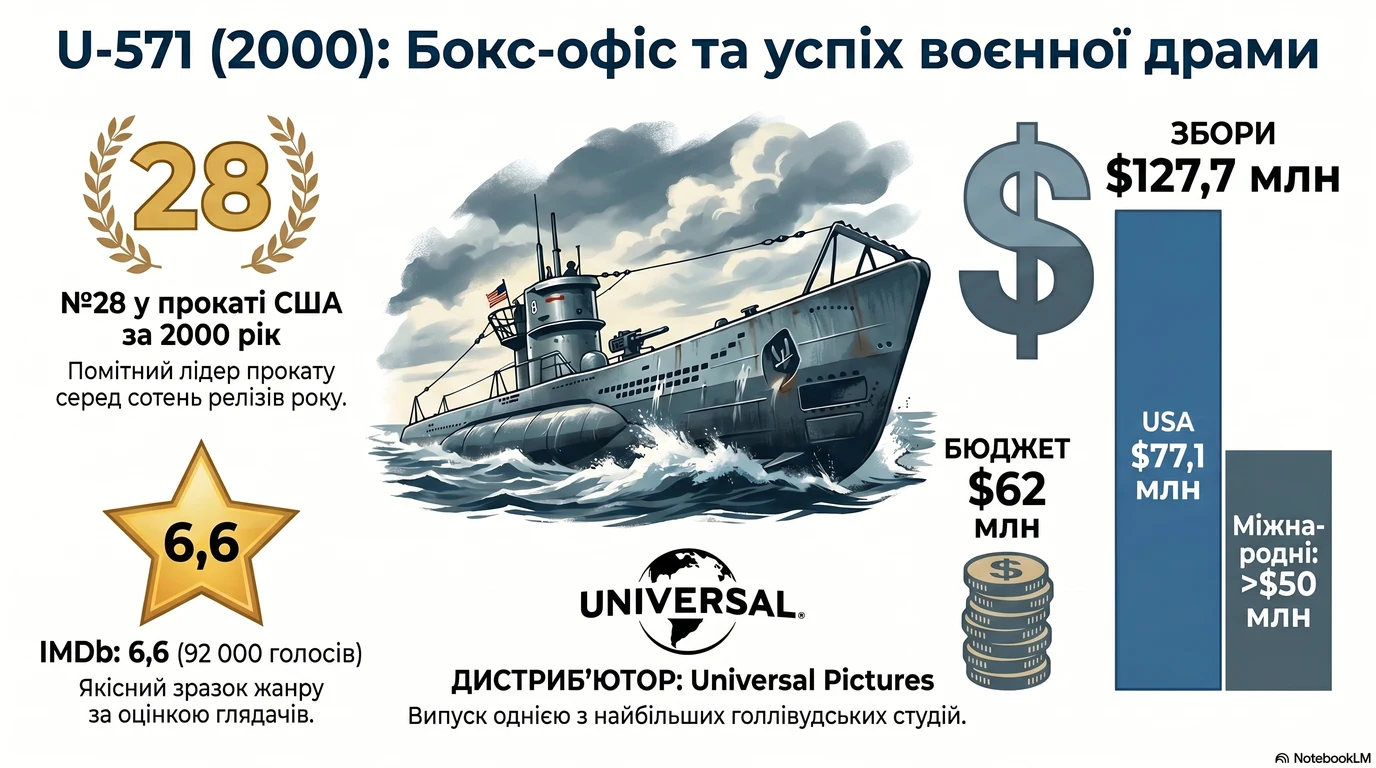 U-571 (2000) — Оцінки глядачів та касові збори