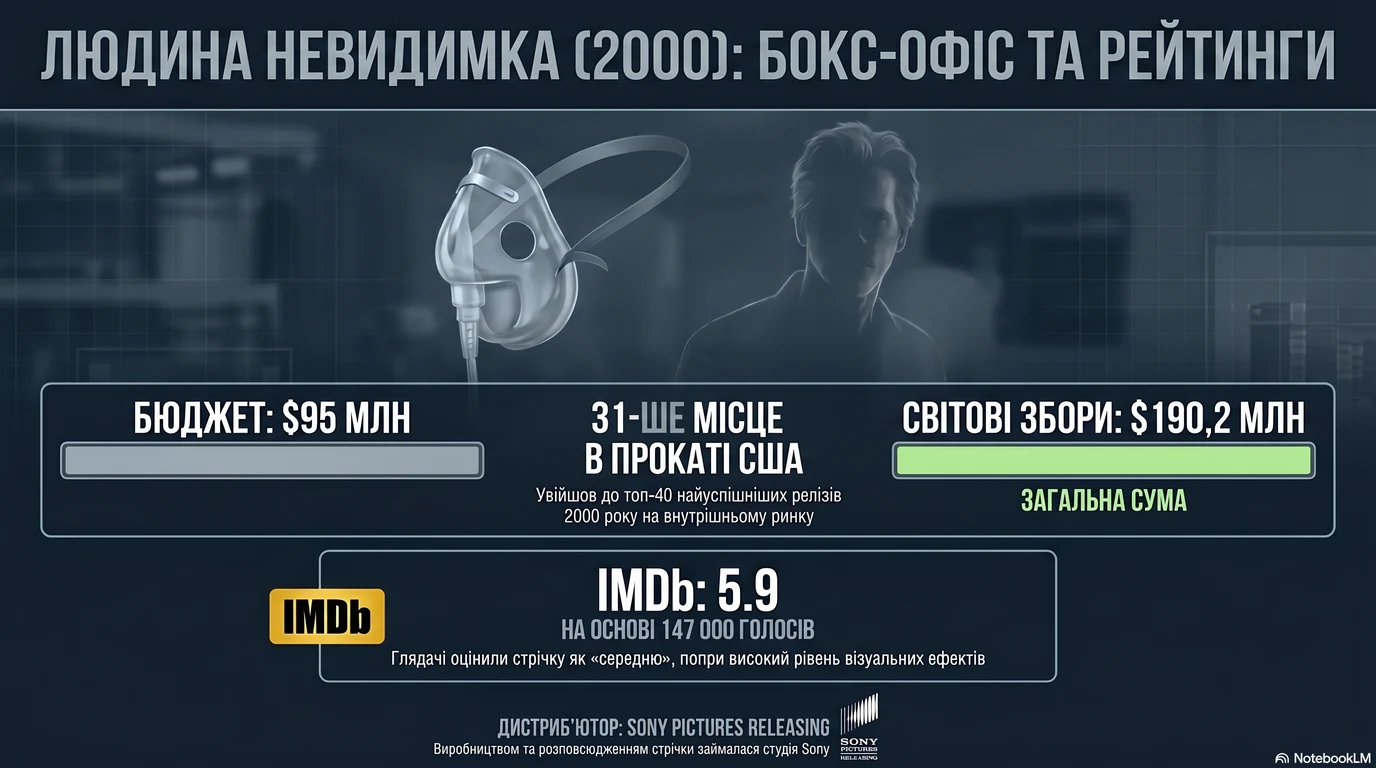 Невидимка (2000) — Оцінки глядачів та касові збори