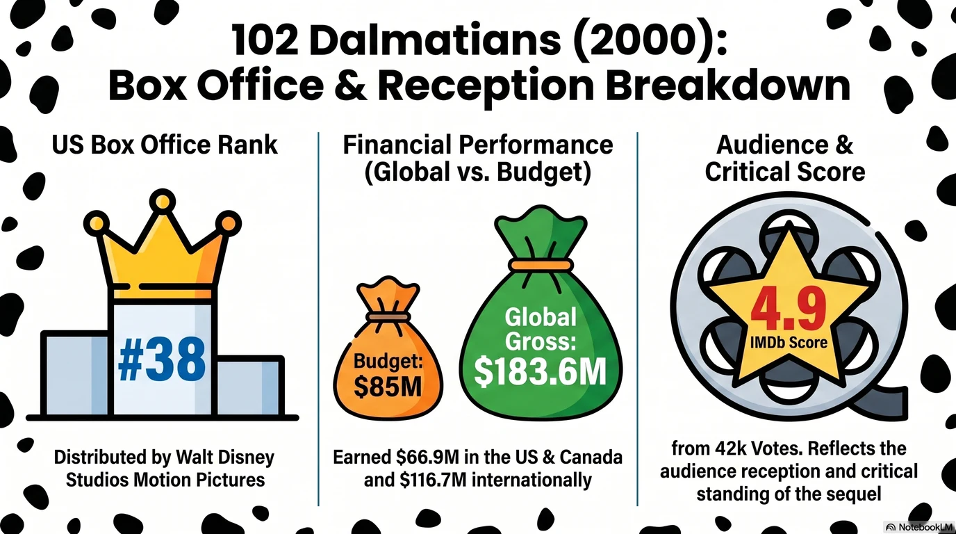 102 Dalmatians (2000) — Audience Ratings and Box Office