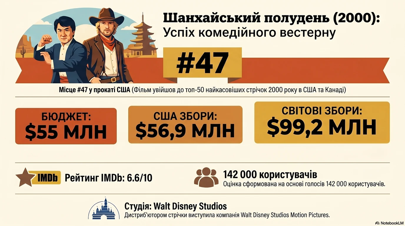 Shanghai Noon (2000) — Оцінки глядачів та касові збори