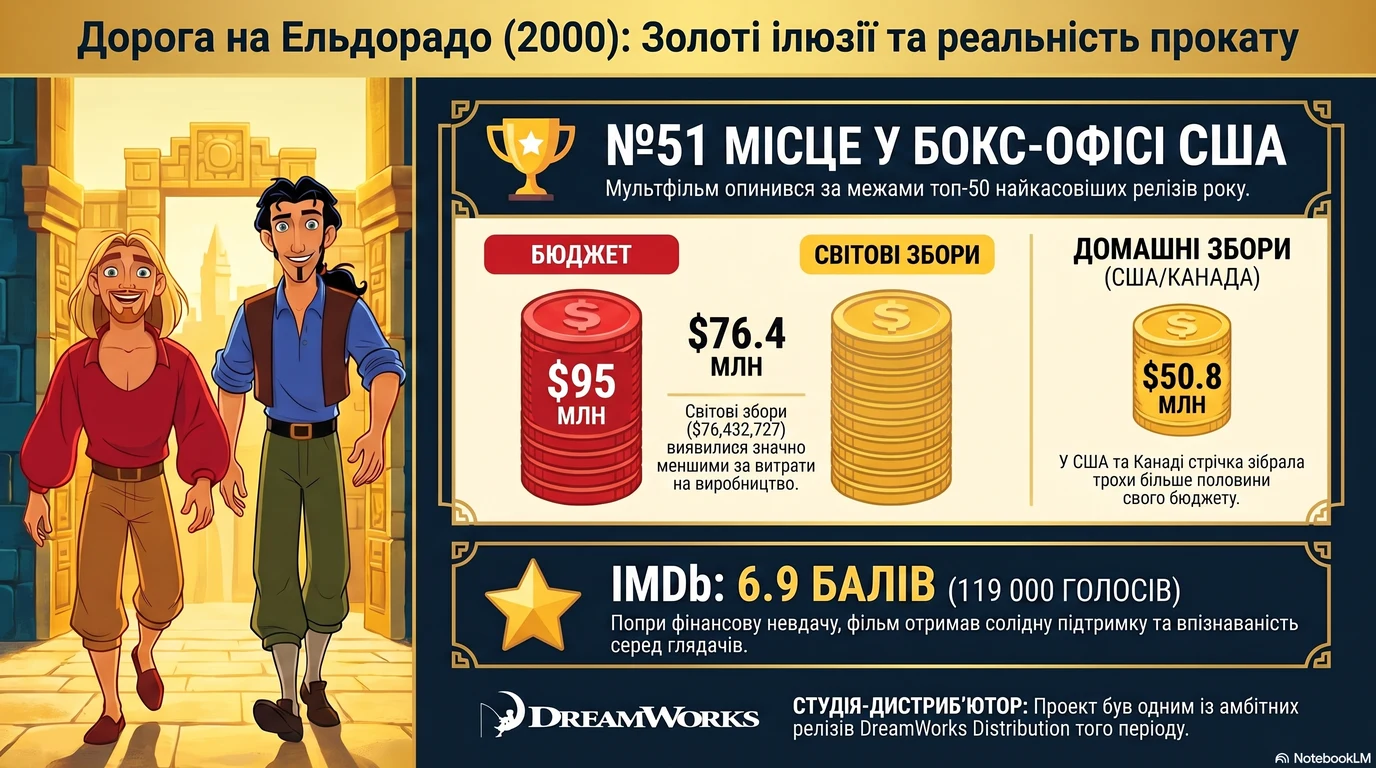 The Road to El Dorado (2000) — Оцінки глядачів та касові збори