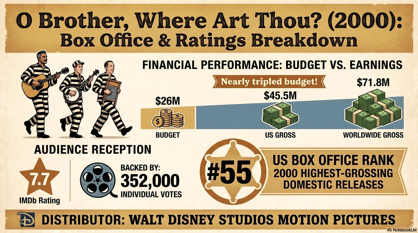 O Brother, Where Art Thou? (2000) — Audience Ratings and Box Office