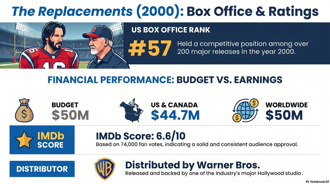 The Replacements (2000) — Audience Ratings and Box Office