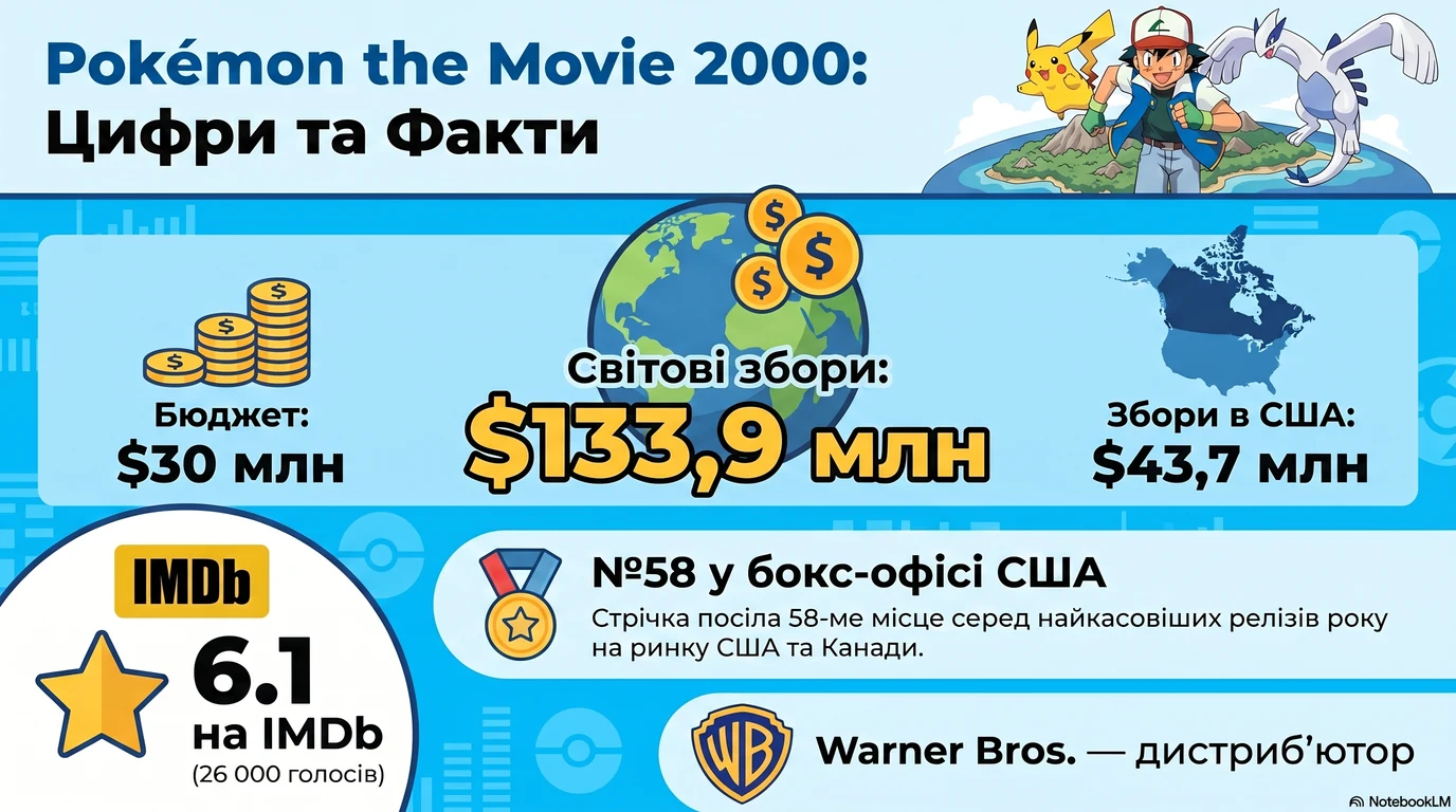 Pokémon the Movie 2000 (2000) — Оцінки глядачів та касові збори