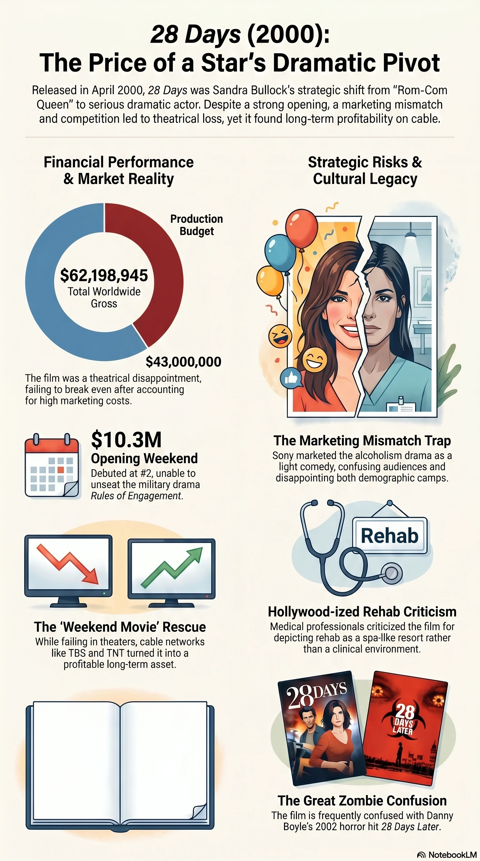 28 Days (2000) — Movie Infographic