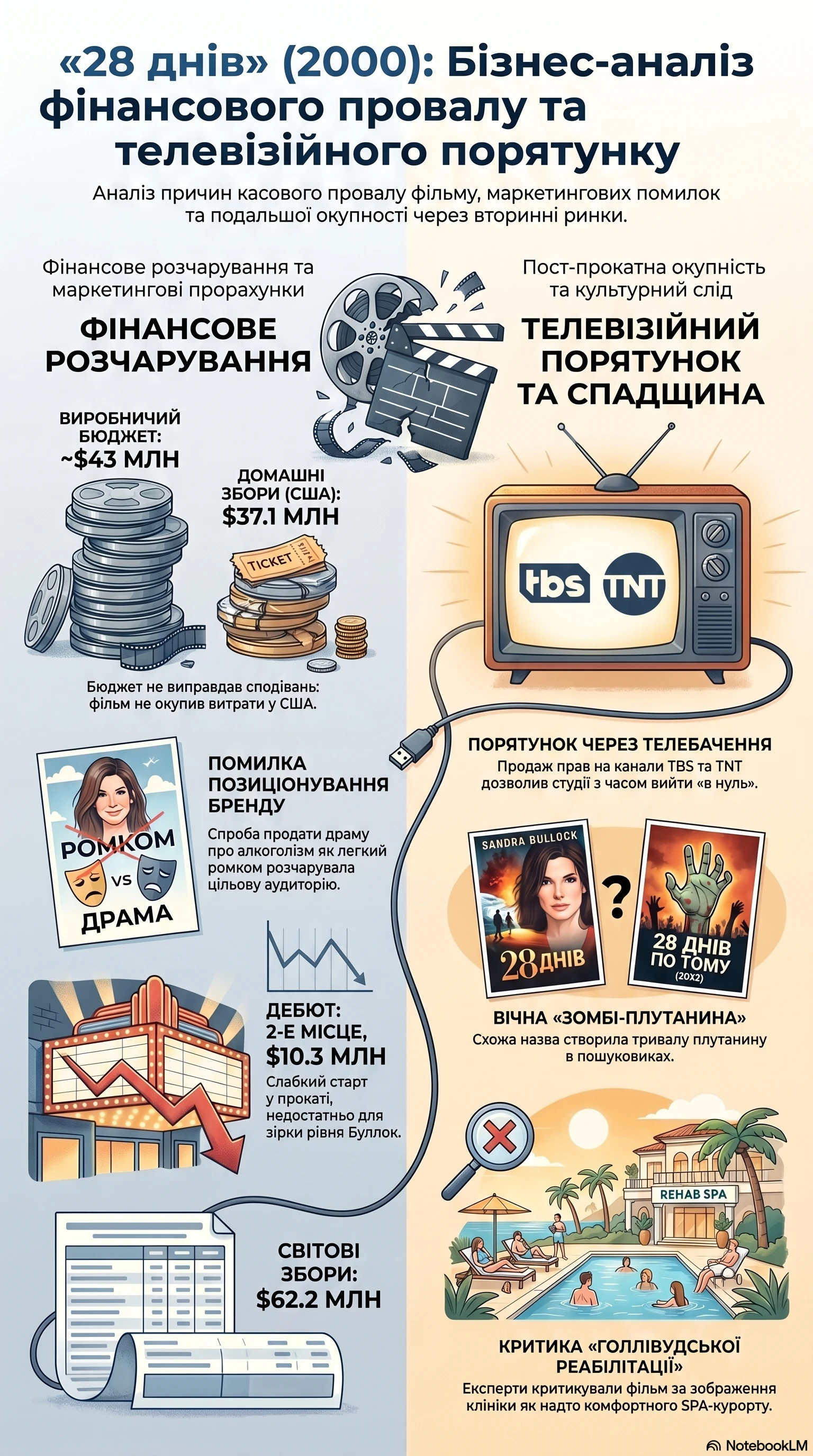 28 днів (2000) — Інфографіка фільму