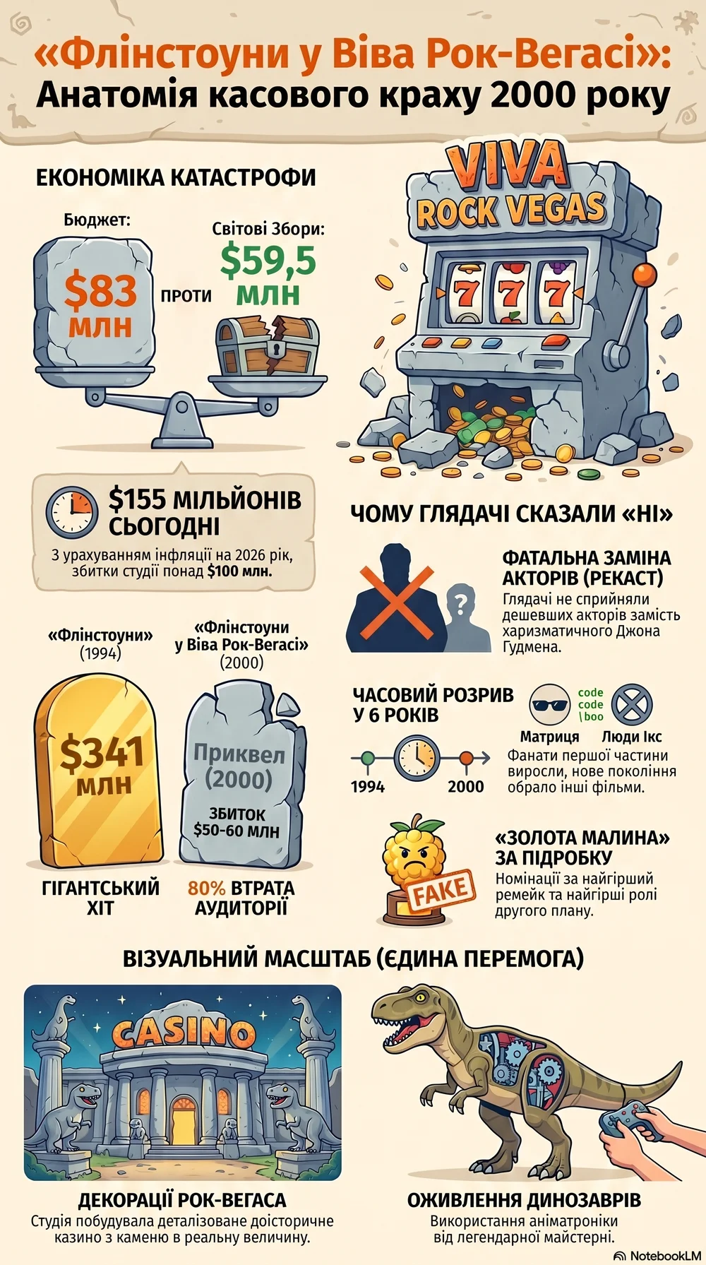 Флінстоуни у Віва Рок-Вегасі (2000) — Інфографіка фільму