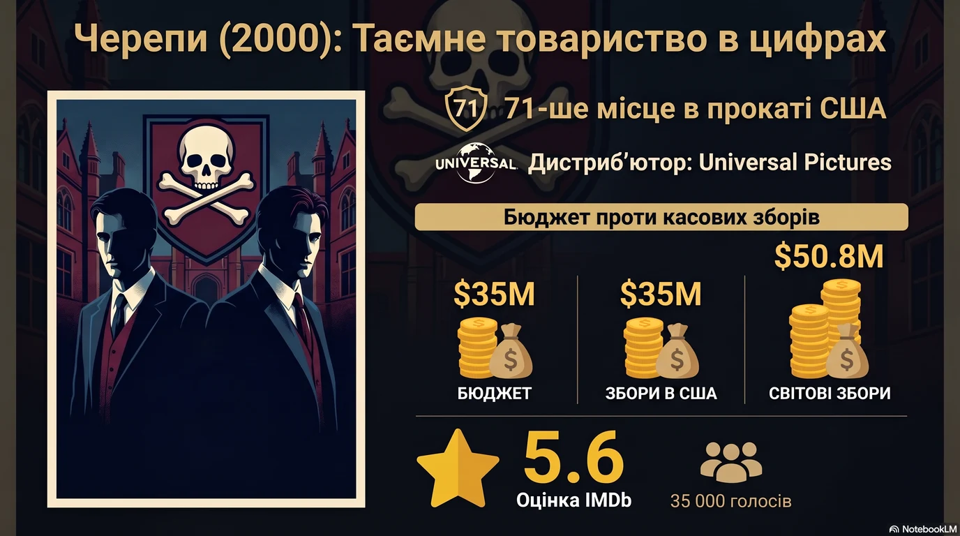 Черепи (2000) — Оцінки глядачів та касові збори