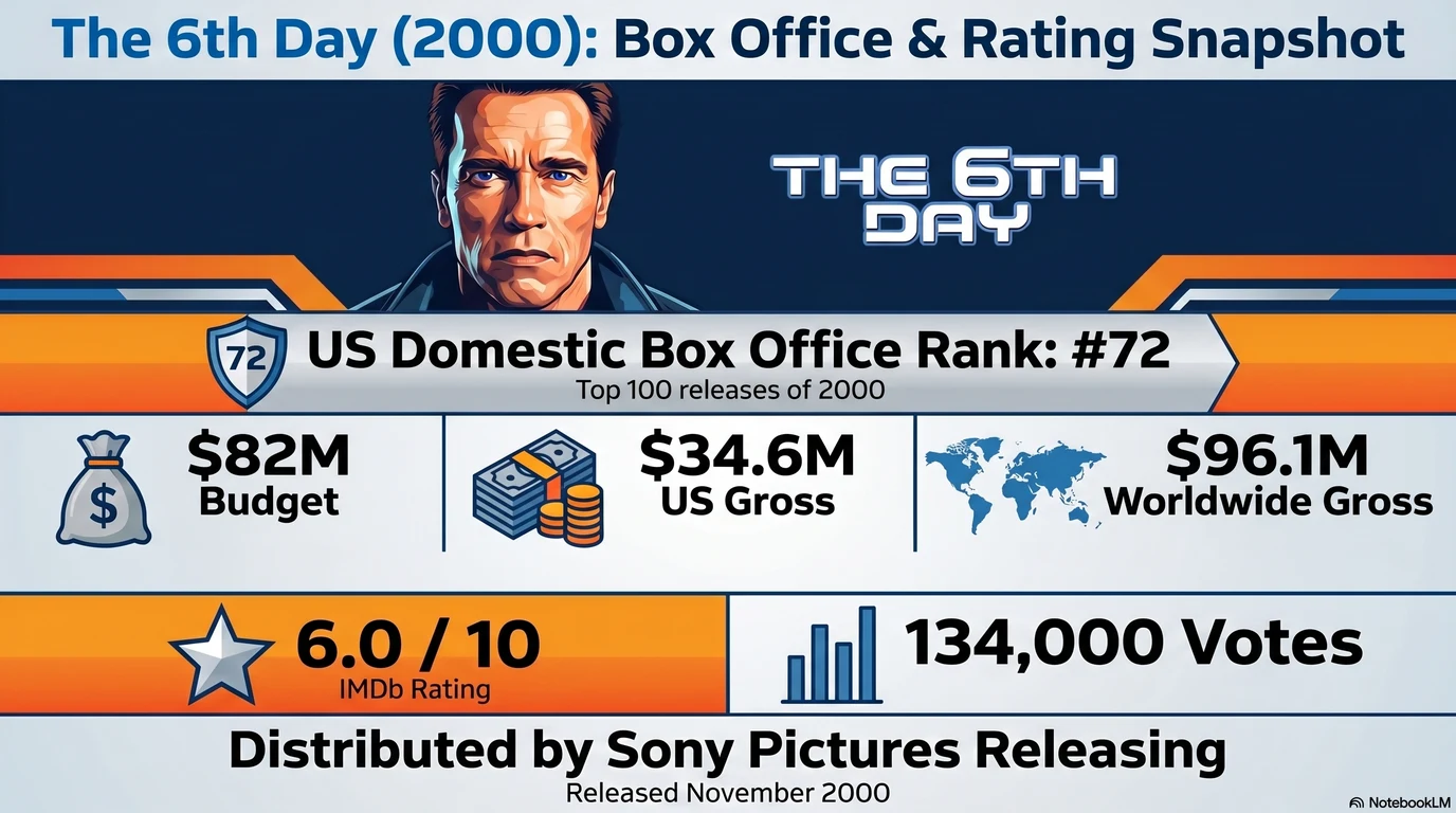 The 6th Day (2000) — Audience Ratings and Box Office