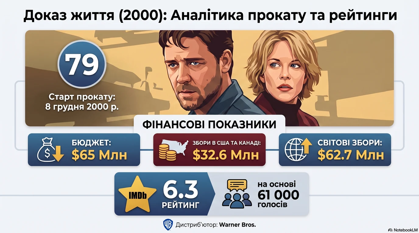 Доказ життя (2000) — Оцінки глядачів та касові збори
