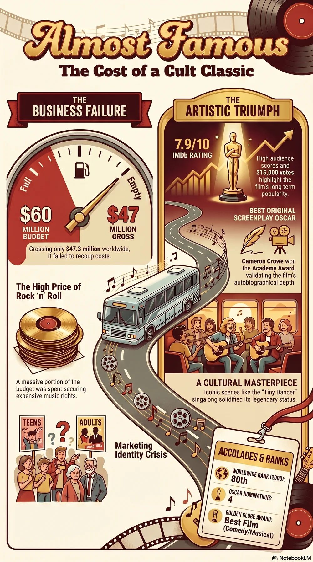 Almost Famous (2000) — Movie Infographic