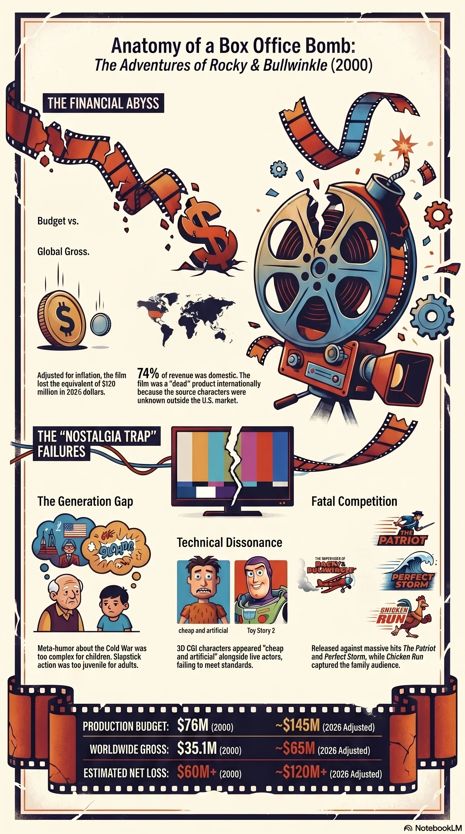 The Adventures of Rocky & Bullwinkle (2000) — Movie Infographic