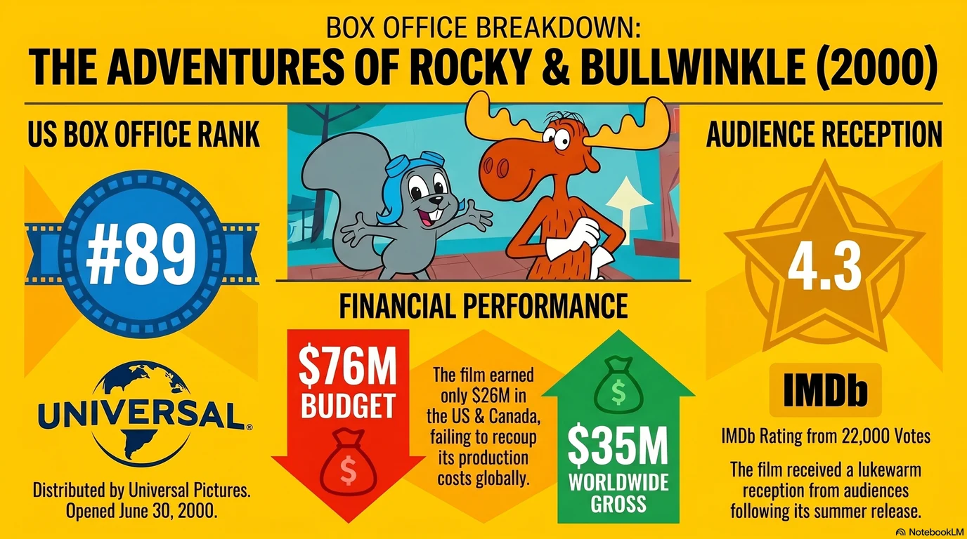The Adventures of Rocky & Bullwinkle (2000) — Audience Ratings and Box Office