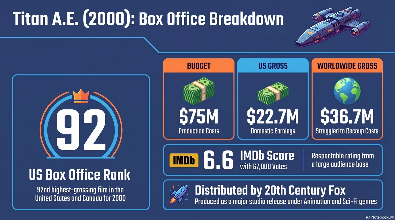 Titan A.E. (2000) — Audience Ratings and Box Office