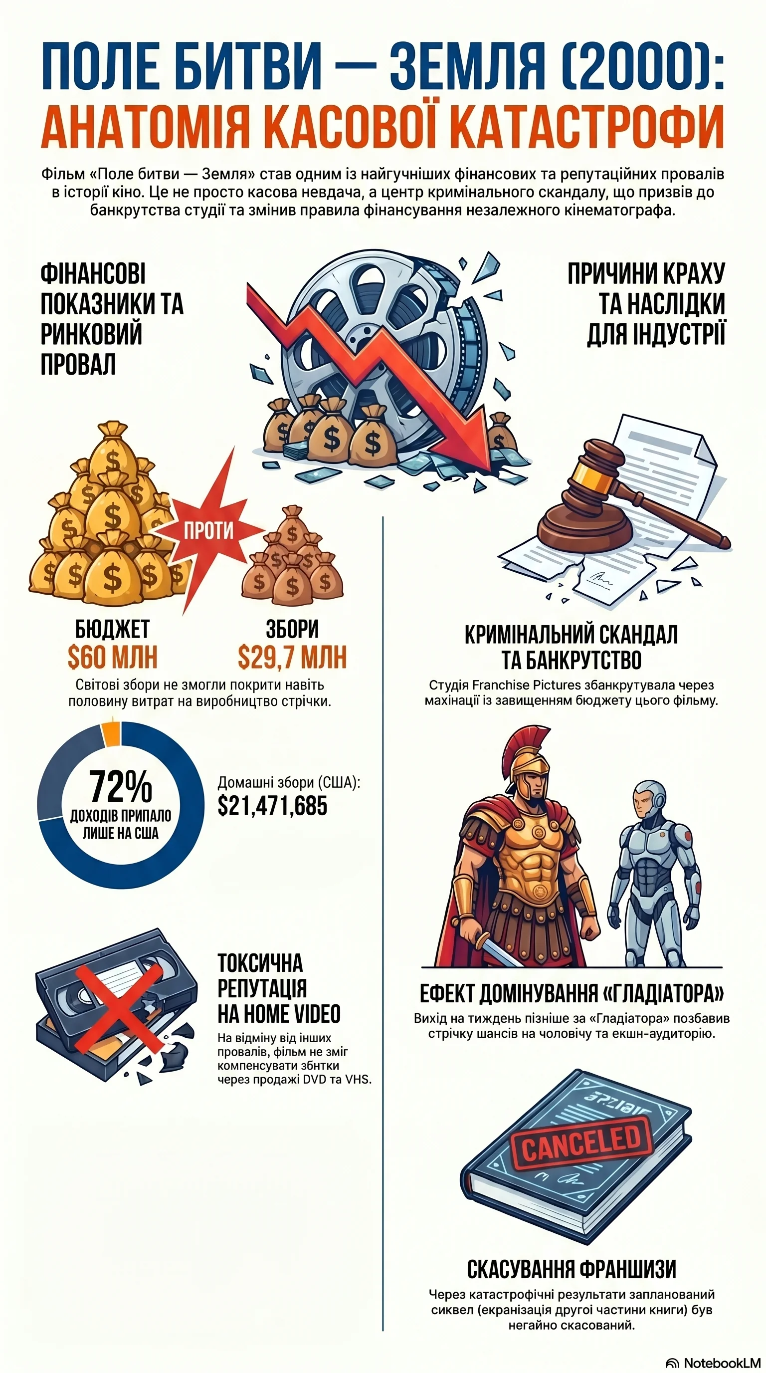 Поле битви — Земля (2000) — Інфографіка фільму
