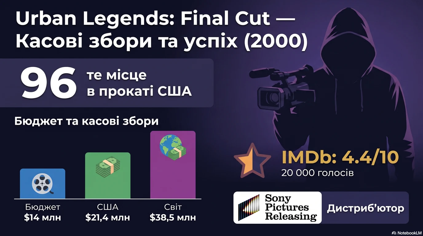 Міські легенди: Фінальний монтаж (2000) — Оцінки глядачів та касові збори