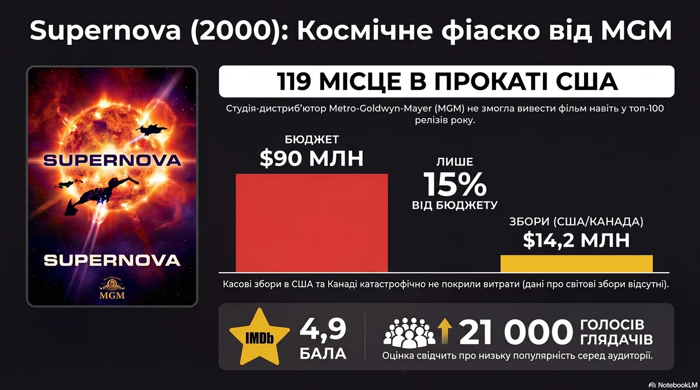 Наднова (2000) — Оцінки глядачів та касові збори