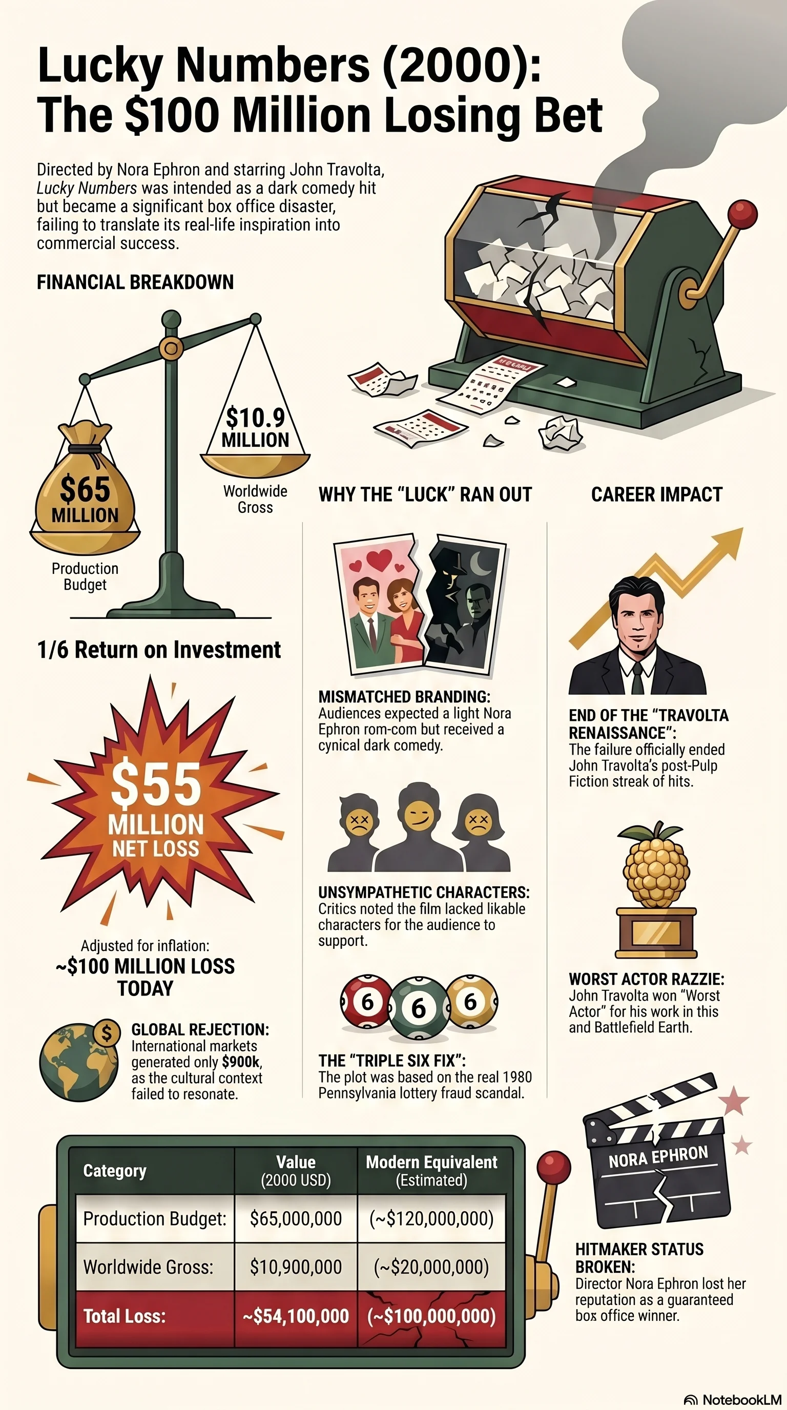 Lucky Numbers (2000) — Movie Infographic