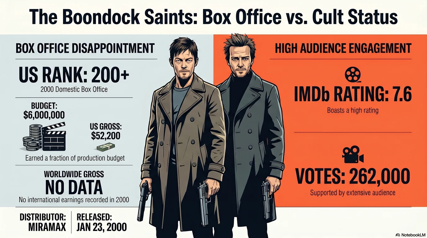 The Boondock Saints (2000) — Audience Ratings and Box Office