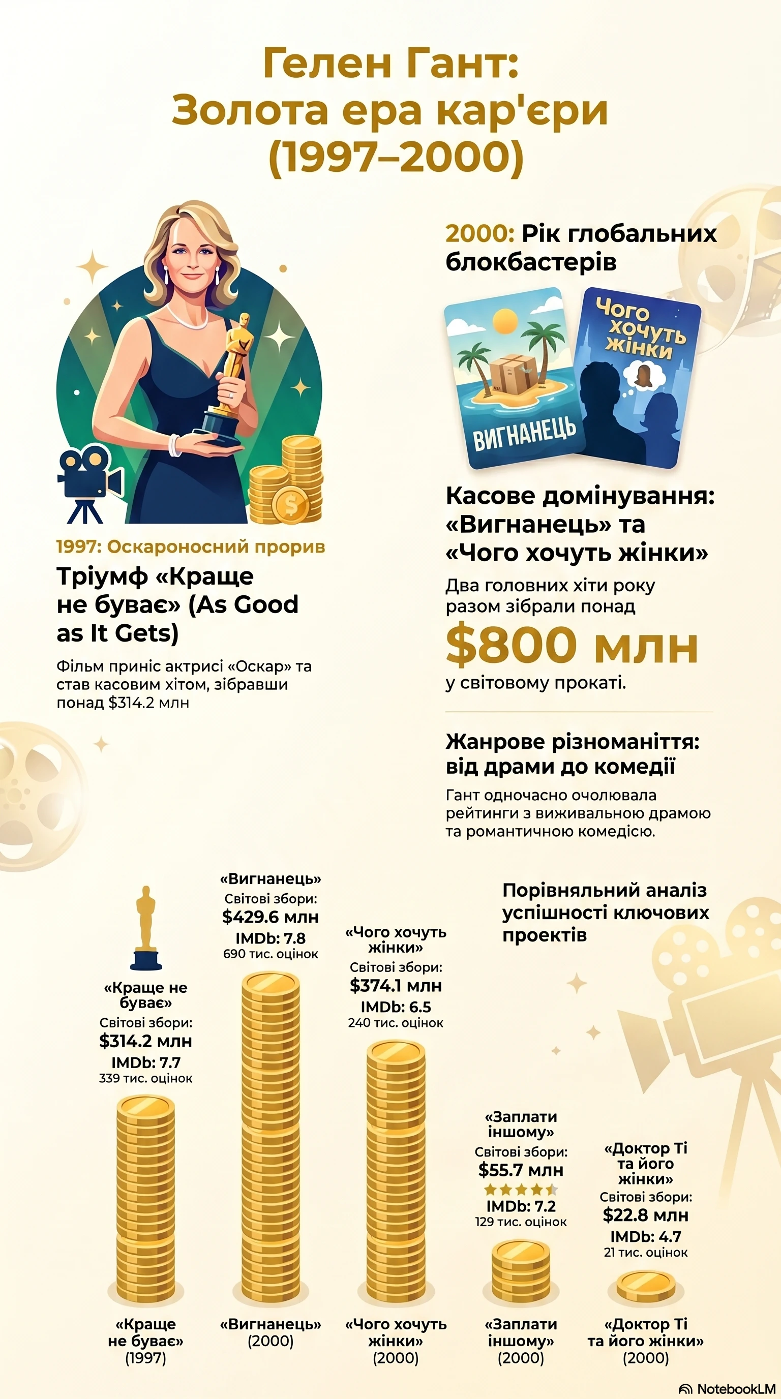 Гелен Гант (2000) - інфографіка кар'єри
