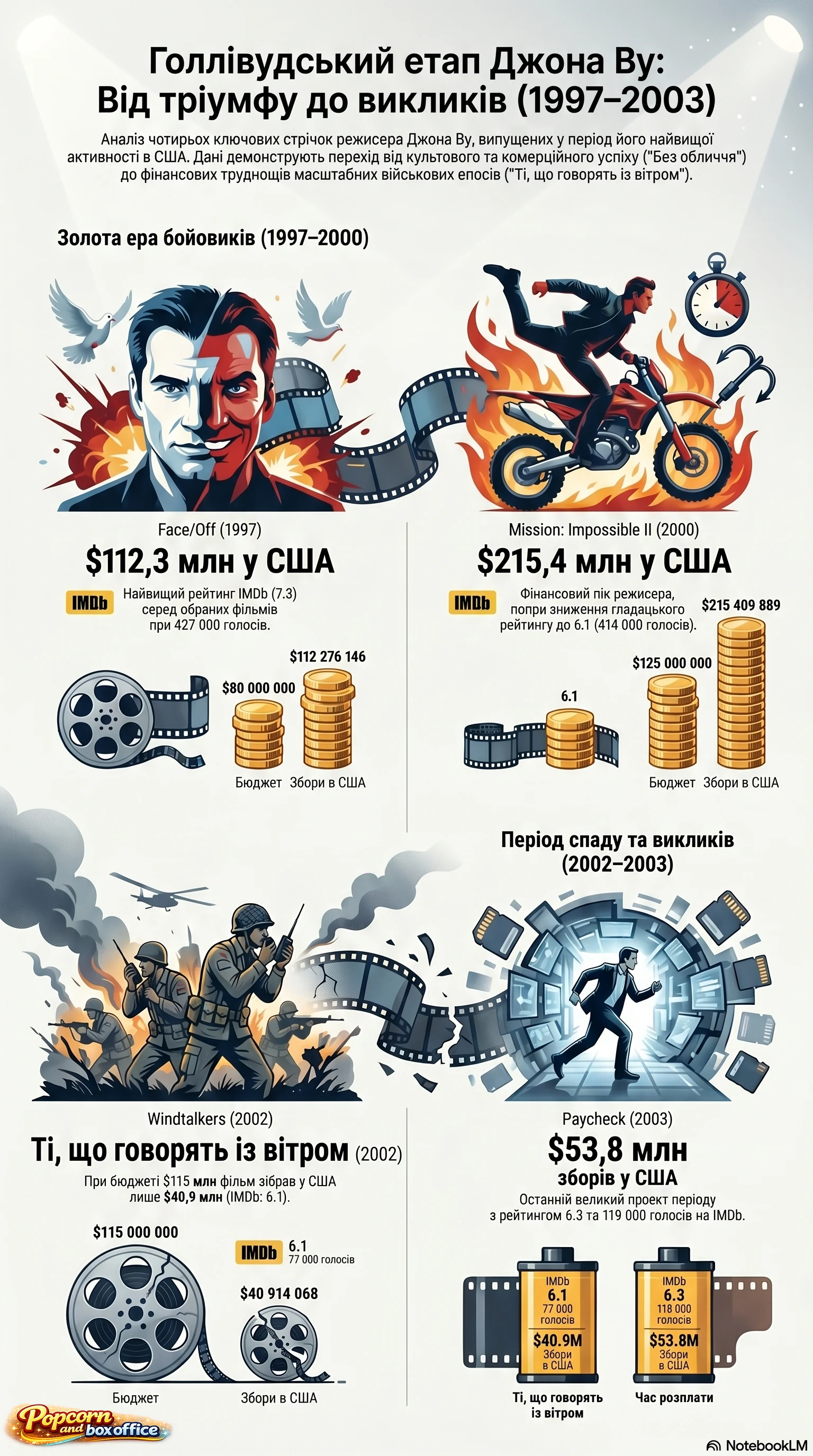 Джон Ву (2000) - інфографіка кар'єри