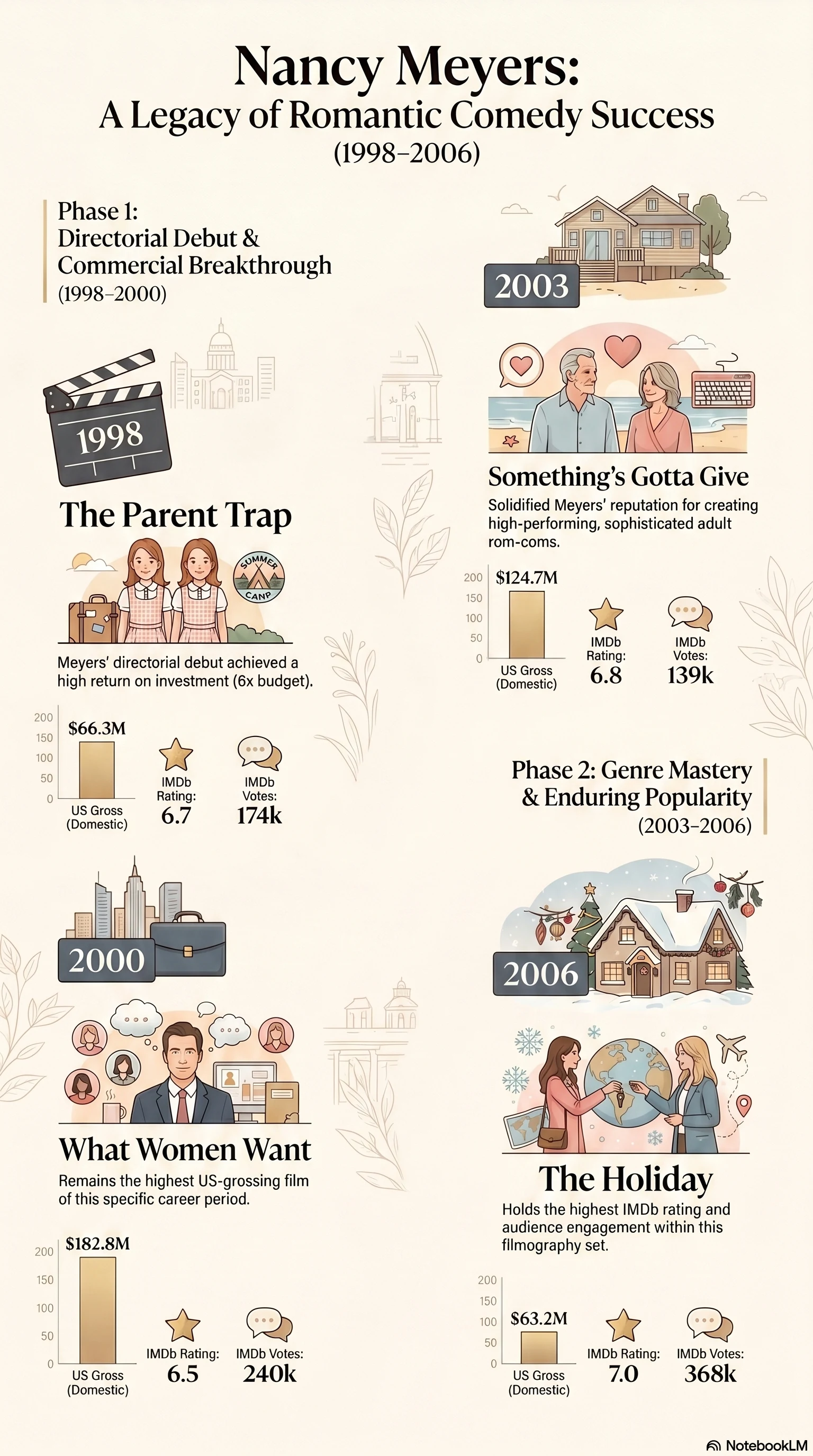 Nancy Meyers (2000) - career infographic