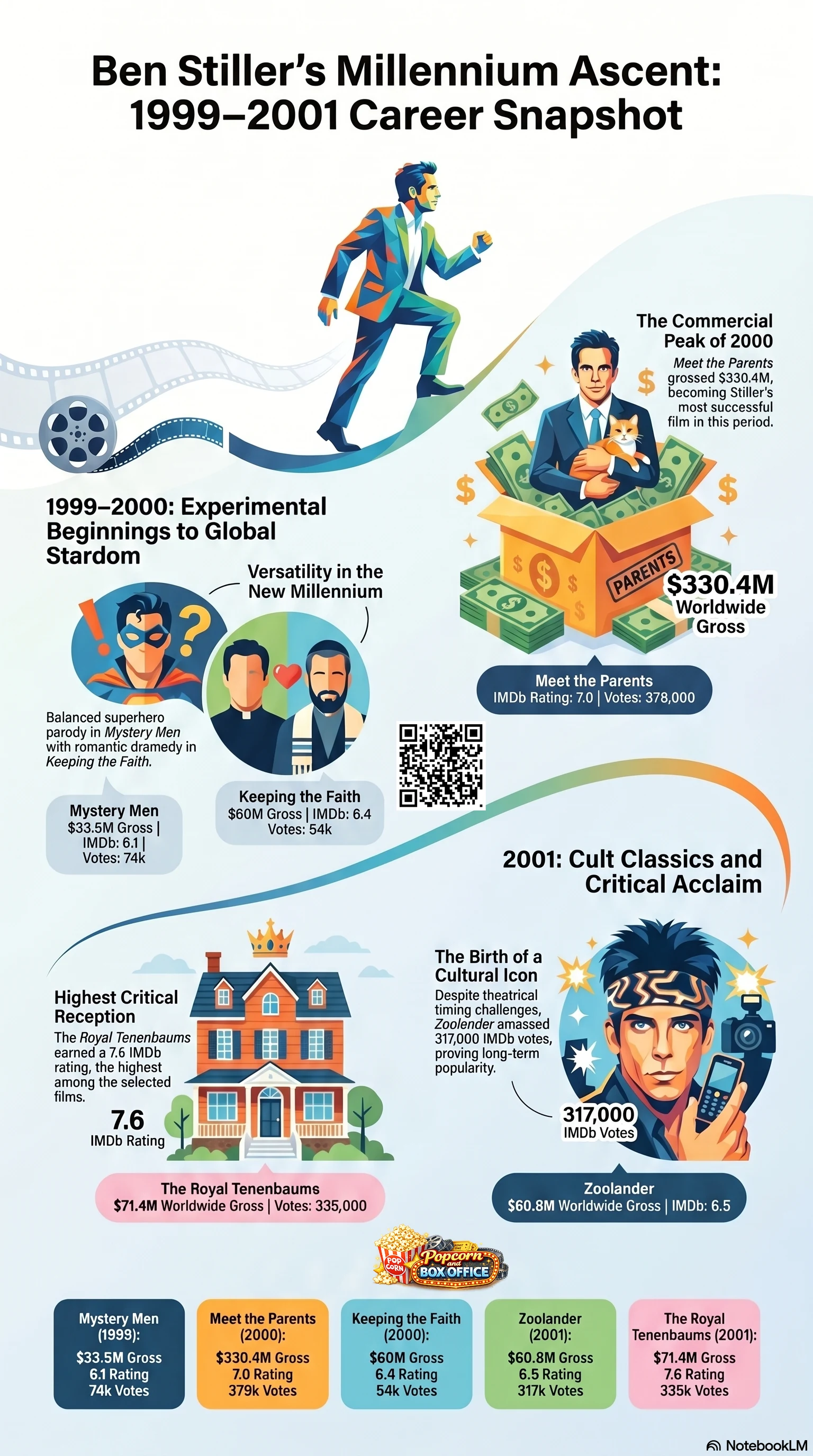 Ben Stiller (2000) - career infographic