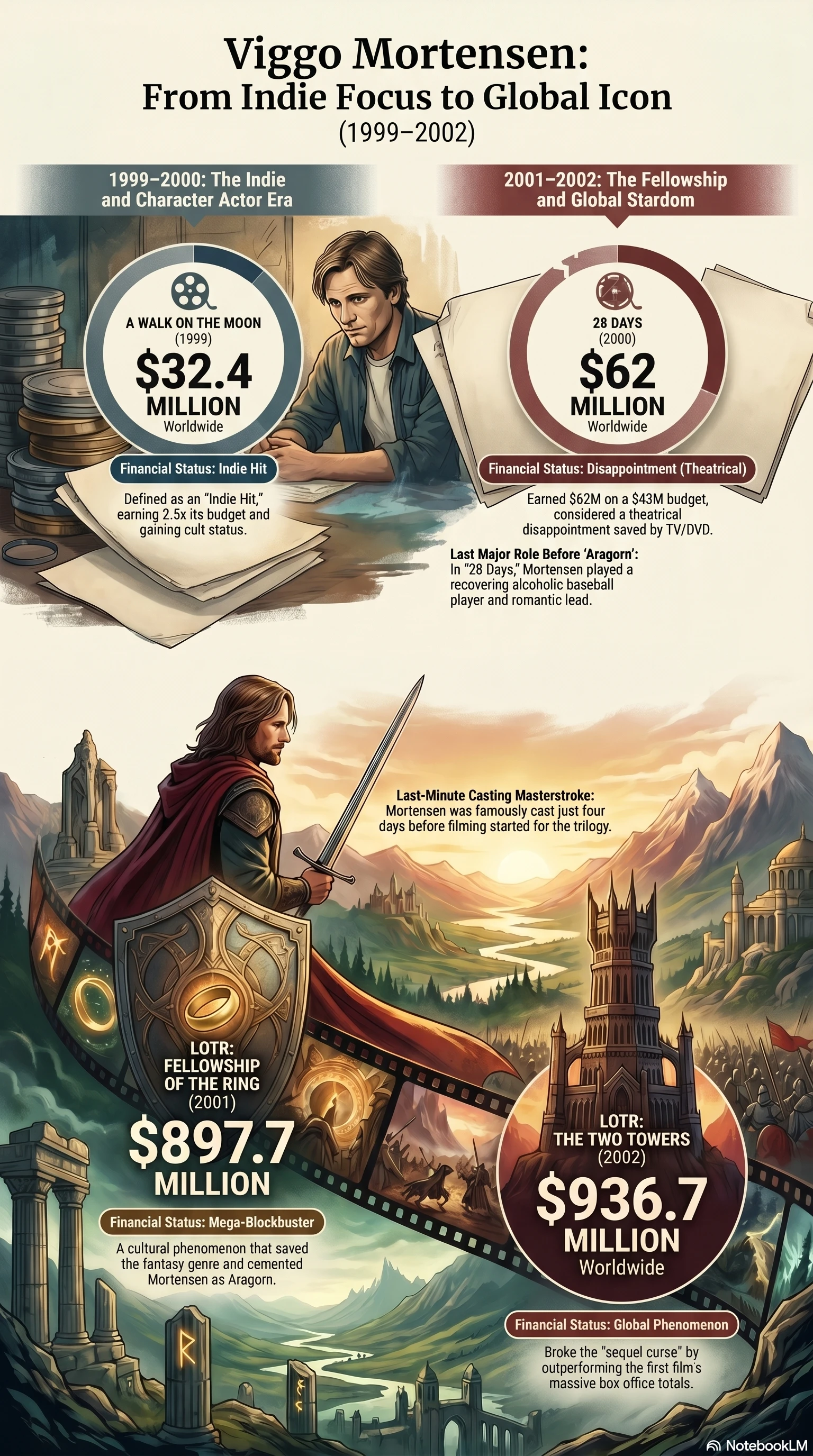 Viggo Mortensen (2000) - career infographic
