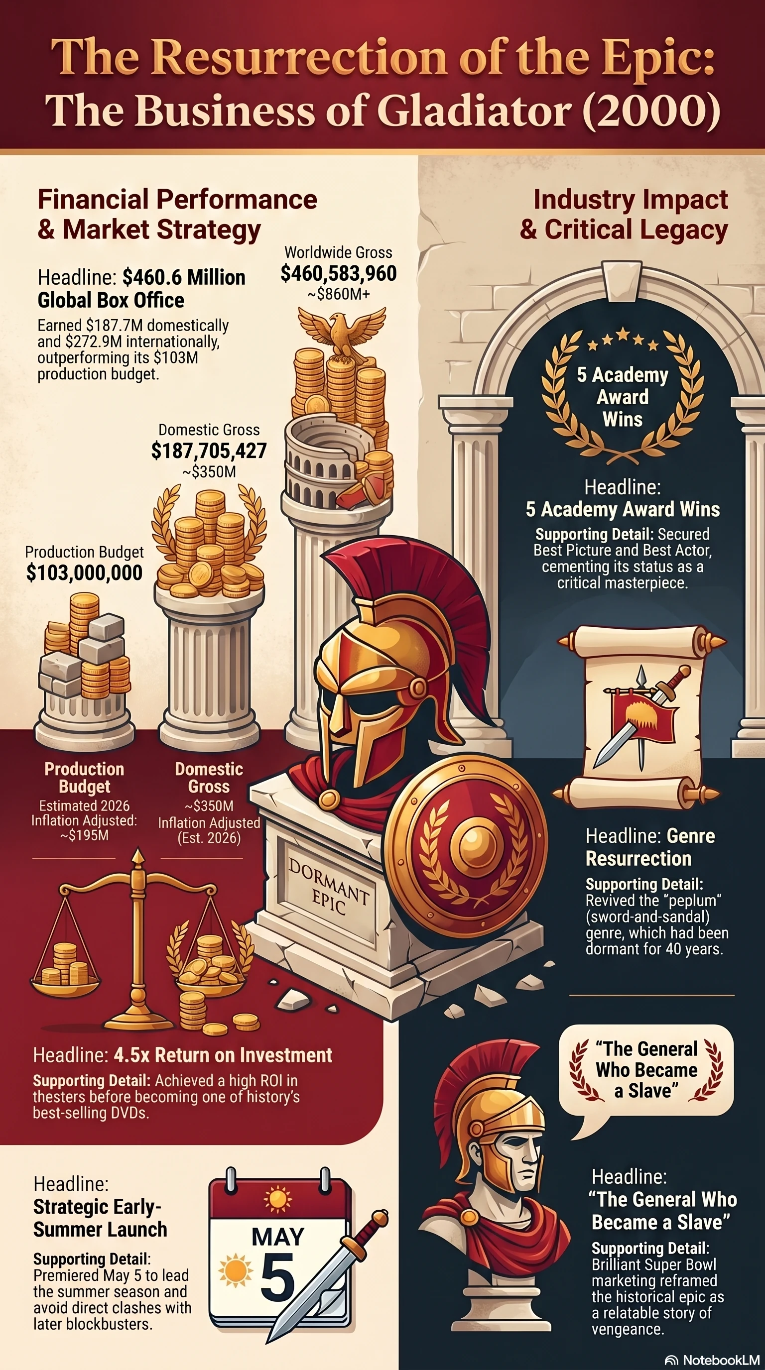Gladiator (2000) — Movie Infographic