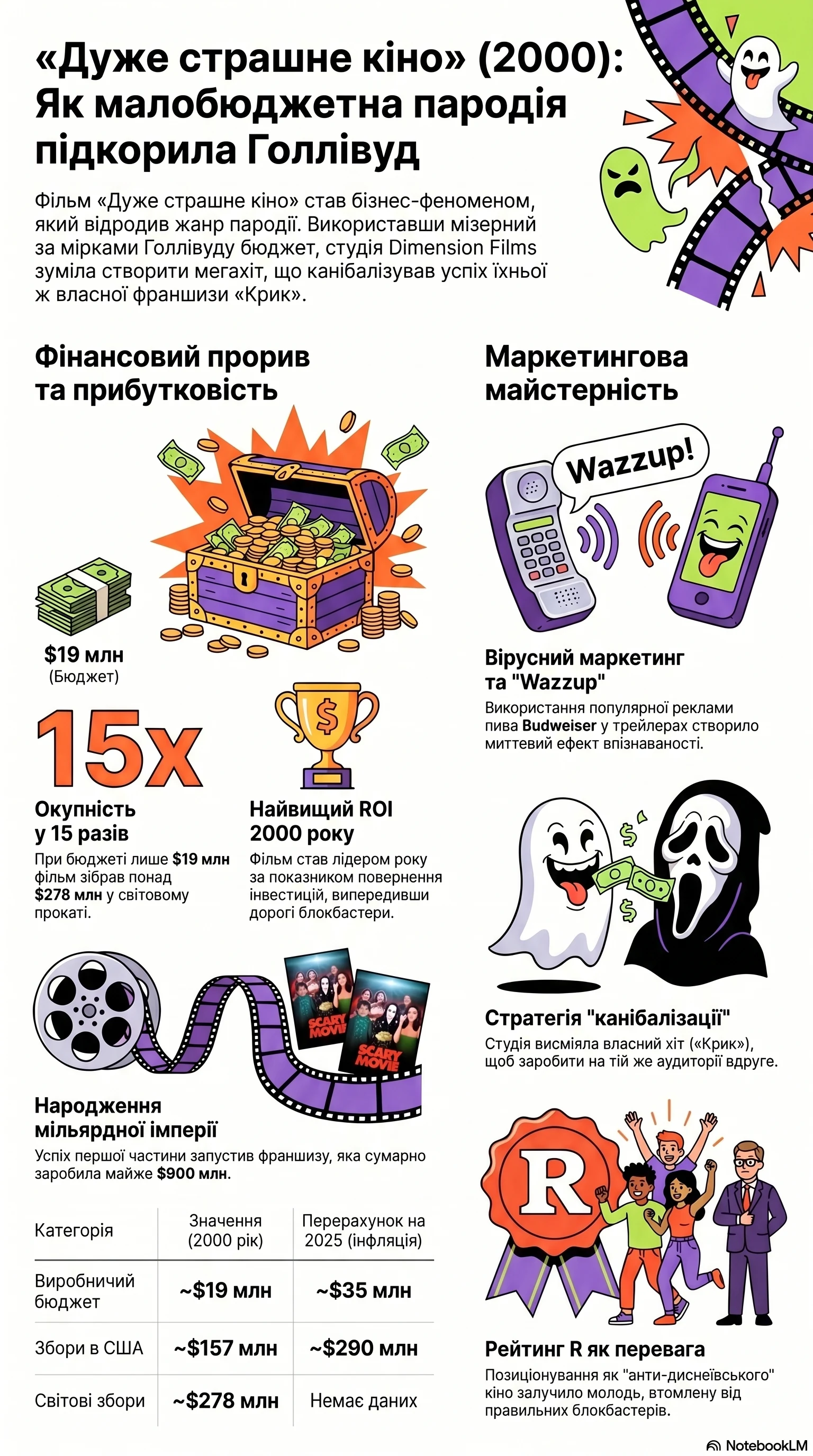 Дуже страшне кіно (2000) — Інфографіка фільму