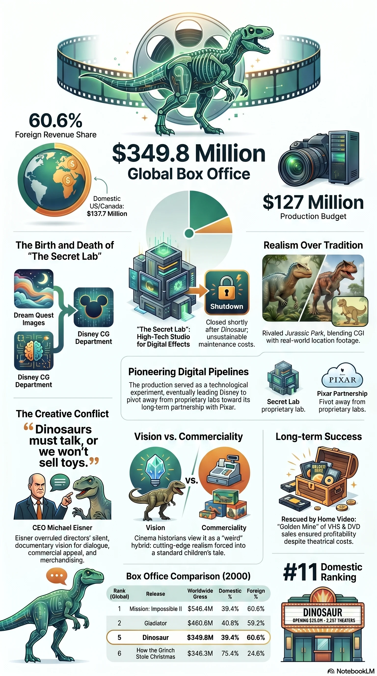 Dinosaur (2000) — Movie Infographic