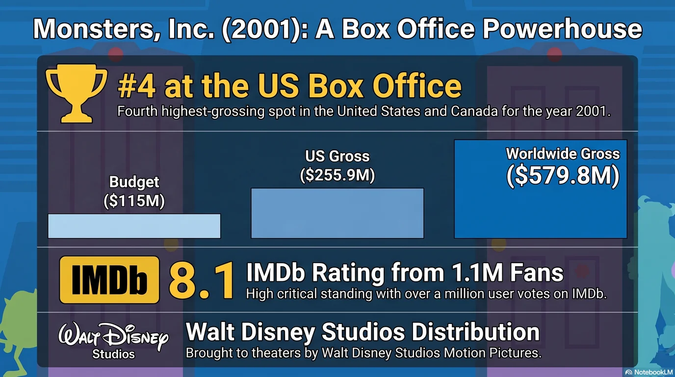Monsters, Inc. (2001) — Audience Ratings and Box Office