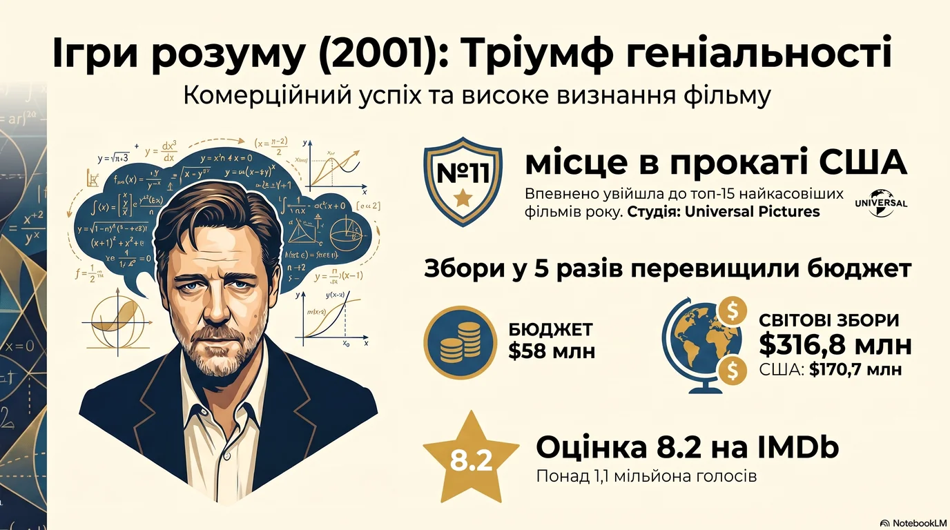 Ігри розуму (2001) — Оцінки глядачів та касові збори