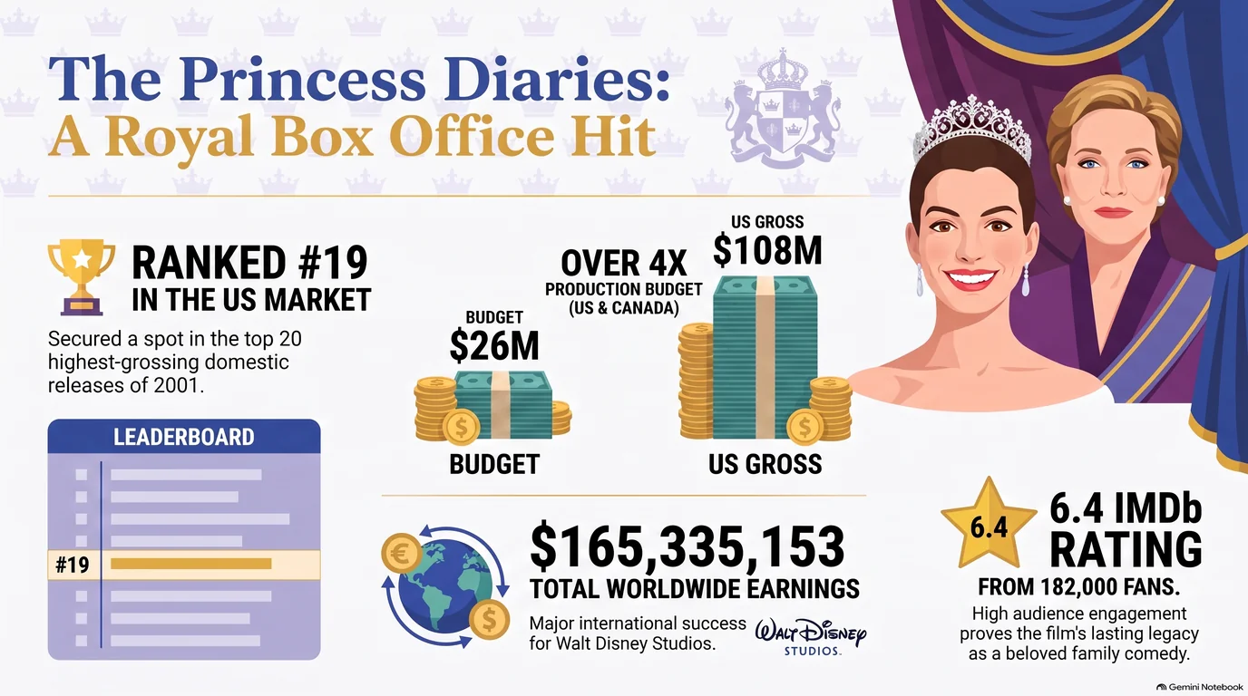The Princess Diaries (2001) — Audience Ratings and Box Office
