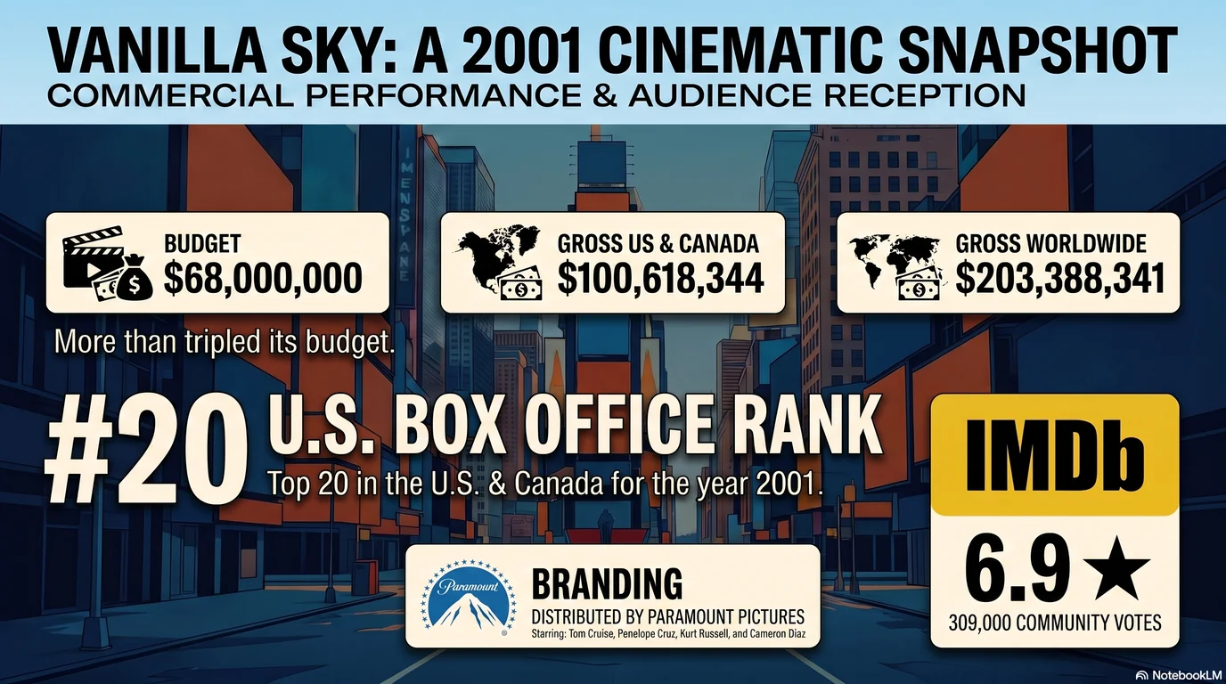 Vanilla Sky (2001) — Audience Ratings and Box Office