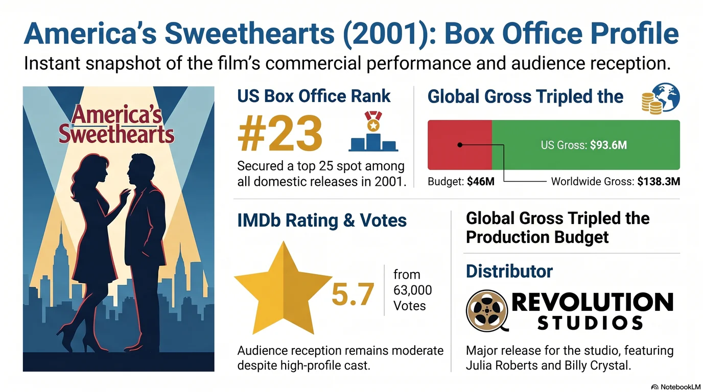 America's Sweethearts (2001) — Audience Ratings and Box Office