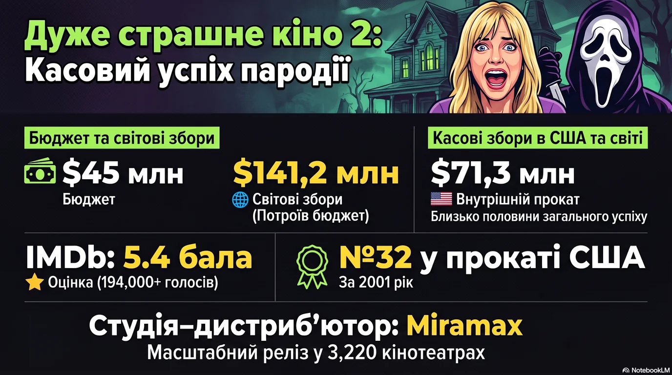 Дуже страшне кіно 2 (2001) — Оцінки глядачів та касові збори