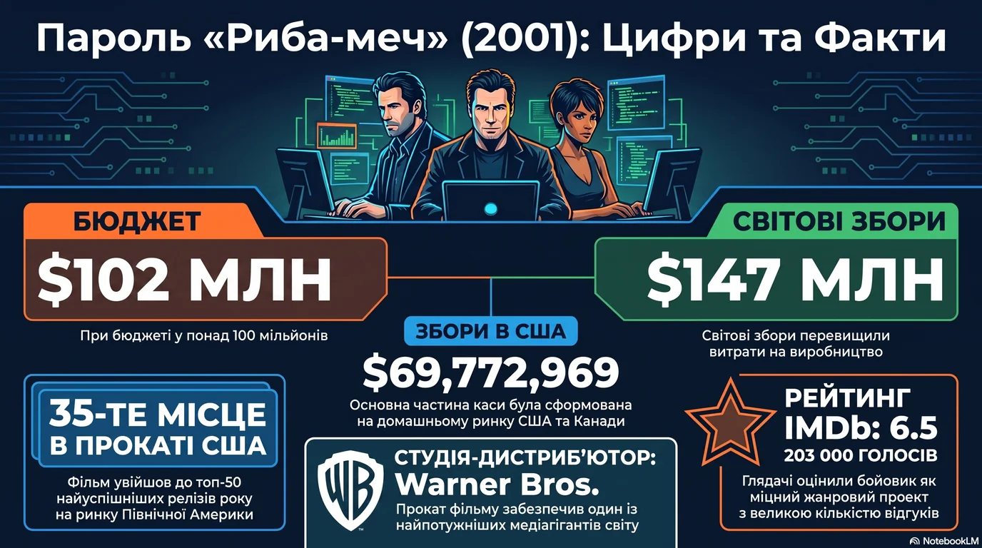 Пароль «Риба-меч» (2001) — Оцінки глядачів та касові збори