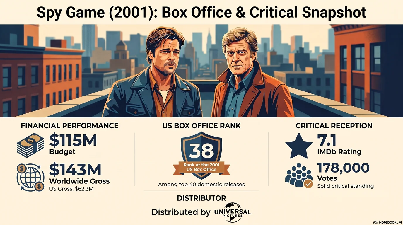 Spy Game (2001) — Audience Ratings and Box Office