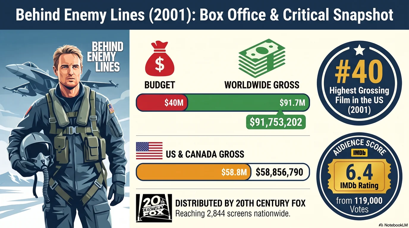 Behind Enemy Lines (2001) — Audience Ratings and Box Office