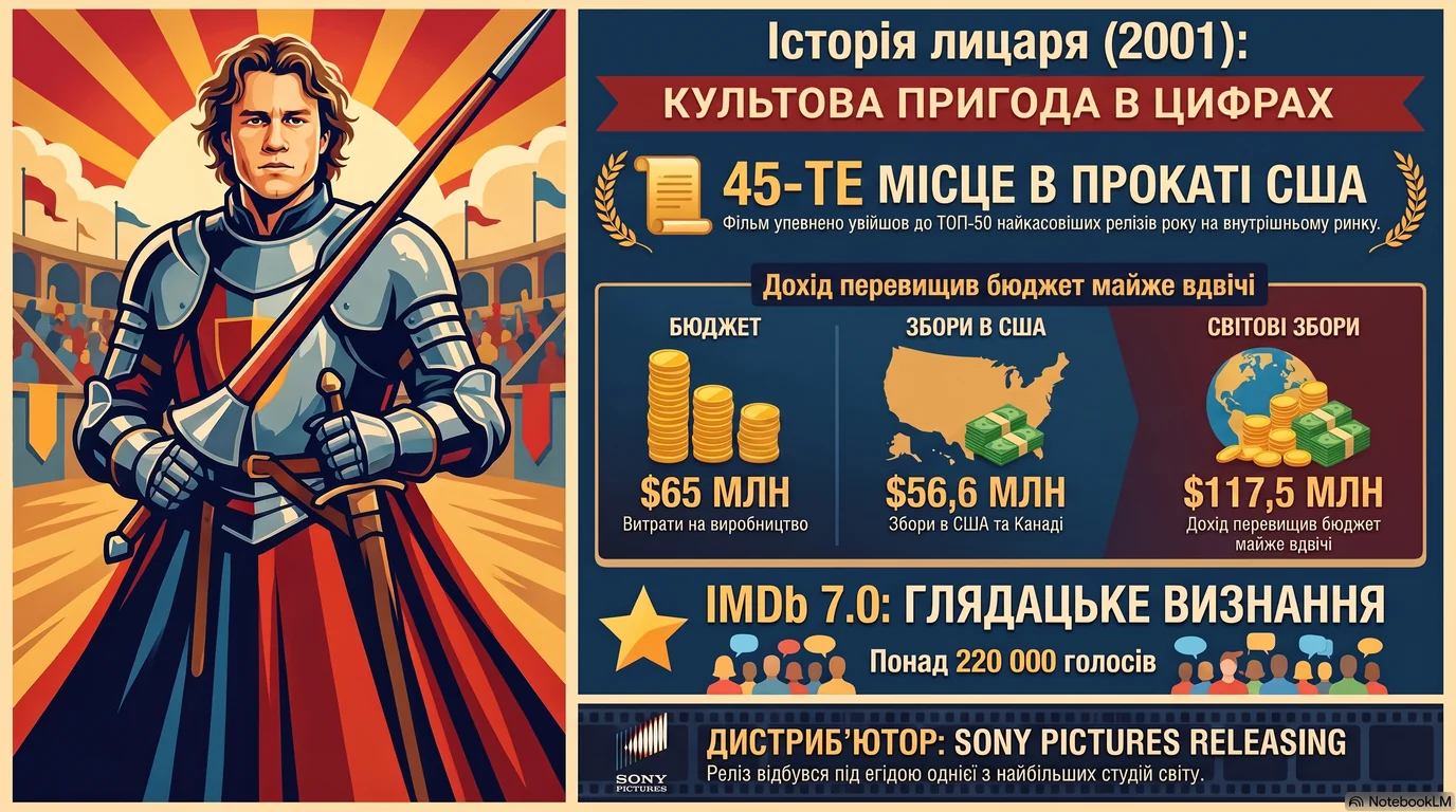 Історія лицаря (2001) — Оцінки глядачів та касові збори