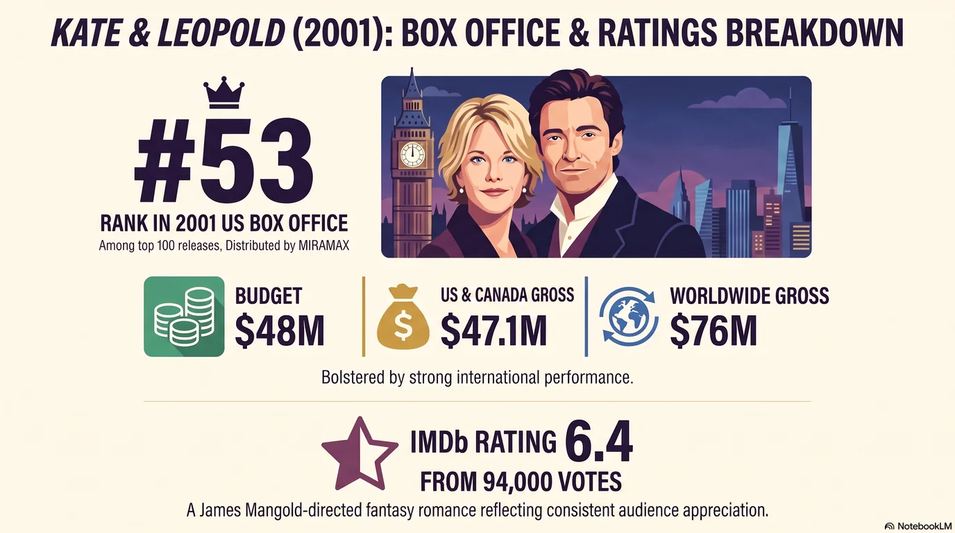 Kate & Leopold (2001) — Audience Ratings and Box Office