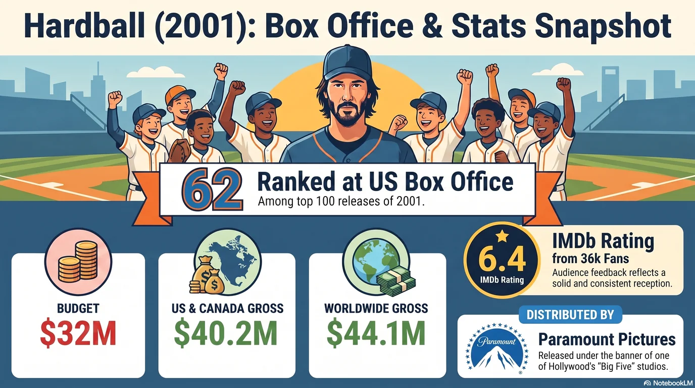 Hardball (2001) — Audience Ratings and Box Office