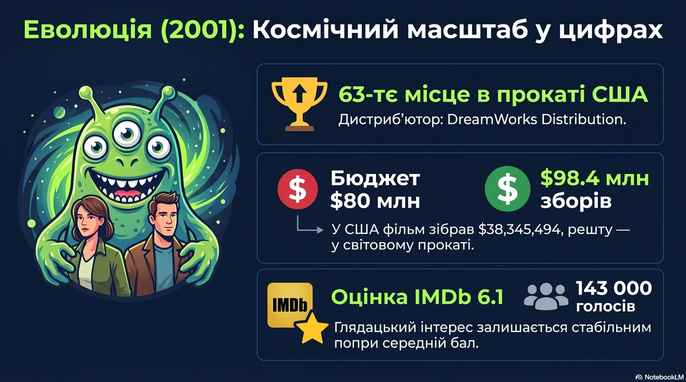 Еволюція (2001) — Оцінки глядачів та касові збори