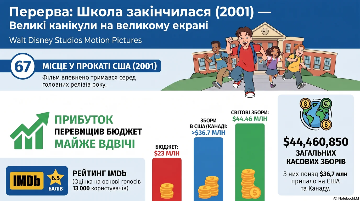 Канікули: Геть зі школи (2001) — Оцінки глядачів та касові збори