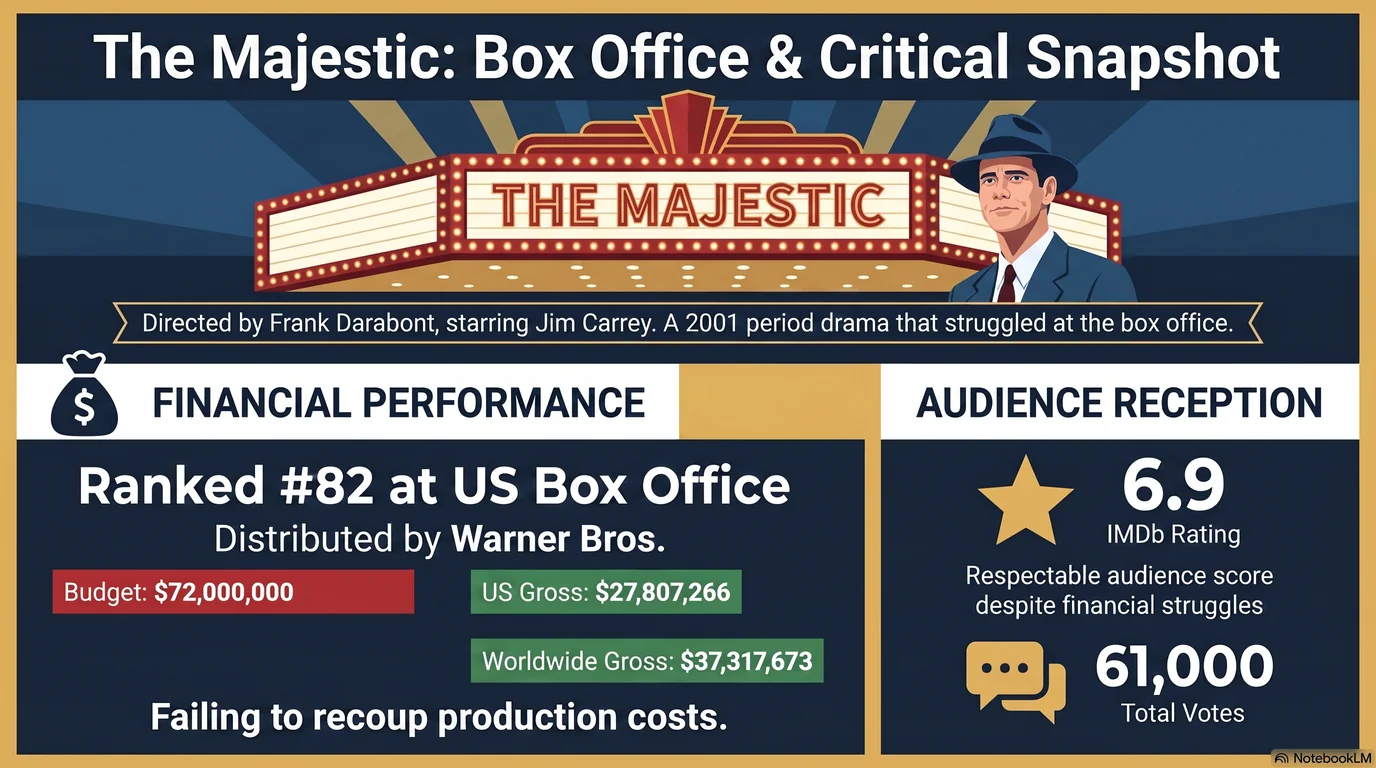 The Majestic (2001) — Audience Ratings and Box Office